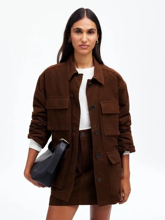 MADEWELL Brown Utility Jacket brand new Size M (true size large) - Picture 4 of 7